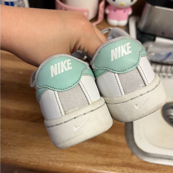 Nike White & Mint Green Court Sneakers | Classic Clean Style - Picture 6 of 7